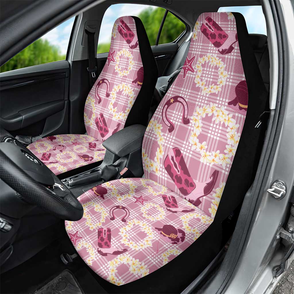 Aloha Hawaii Paniolo Lokelani Rose Palaka Car Seat Cover Coastal Rodeo - Polynesian Pride