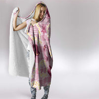 Aloha Hawaii Paniolo Lokelani Rose Palaka Hooded Blanket Coastal Rodeo - Polynesian Pride
