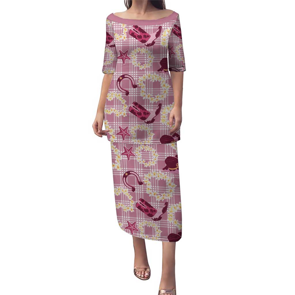 Aloha Hawaii Paniolo Lokelani Rose Palaka Puletasi Coastal Rodeo - Polynesian Pride