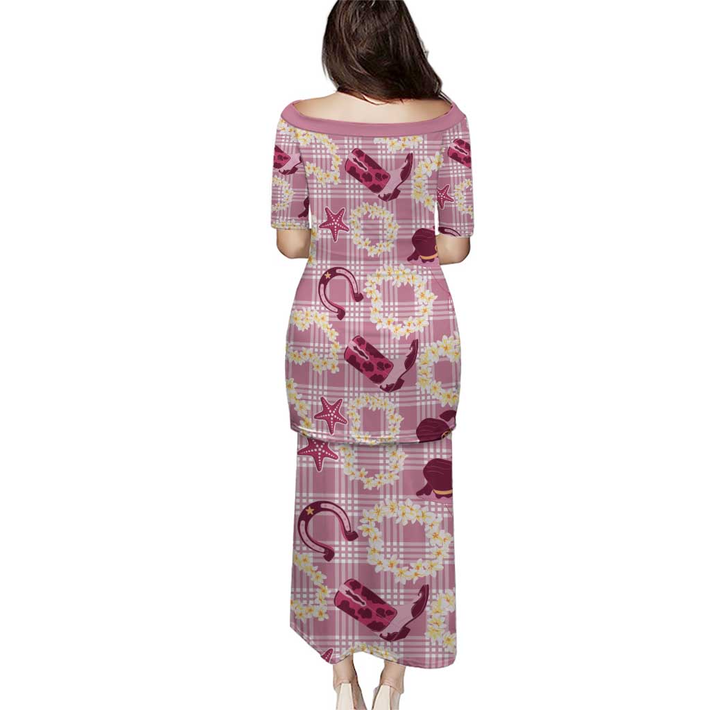 Aloha Hawaii Paniolo Lokelani Rose Palaka Puletasi Coastal Rodeo - Polynesian Pride