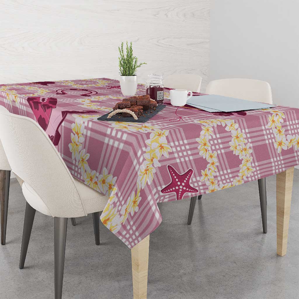 Aloha Hawaii Paniolo Lokelani Rose Palaka Tablecloth Coastal Rodeo - Polynesian Pride