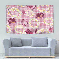 Aloha Hawaii Paniolo Lokelani Rose Palaka Tapestry Coastal Rodeo - Polynesian Pride