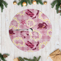 Aloha Hawaii Paniolo Lokelani Rose Palaka Tree Skirt Coastal Rodeo - Polynesian Pride