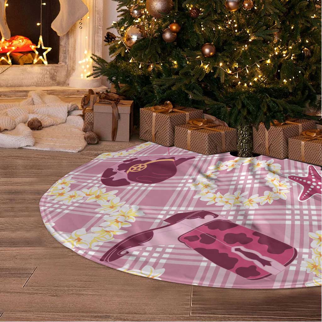 Aloha Hawaii Paniolo Lokelani Rose Palaka Tree Skirt Coastal Rodeo - Polynesian Pride