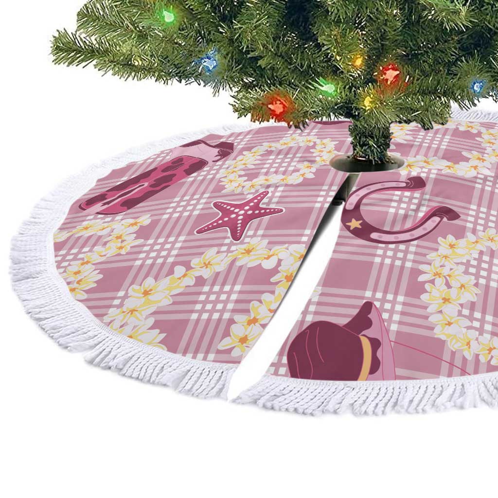 Aloha Hawaii Paniolo Lokelani Rose Palaka Tree Skirt Coastal Rodeo - Polynesian Pride