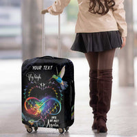 Polynesian Cancers Awareness Luggage Cover Hummingbird - Fly High Until We Meet Again