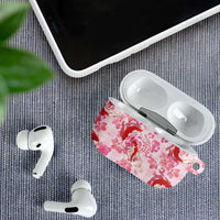 Pink Palaka Hawaii Aloha AirPods Case Koi Pond Mix Sakura - Polynesian Pride