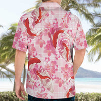 Pink Palaka Hawaii Aloha Hawaiian Shirt Koi Pond Mix Sakura - Polynesian Pride