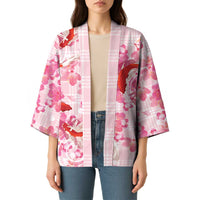 Pink Palaka Hawaii Aloha Kimono Koi Pond Mix Sakura - Polynesian Pride