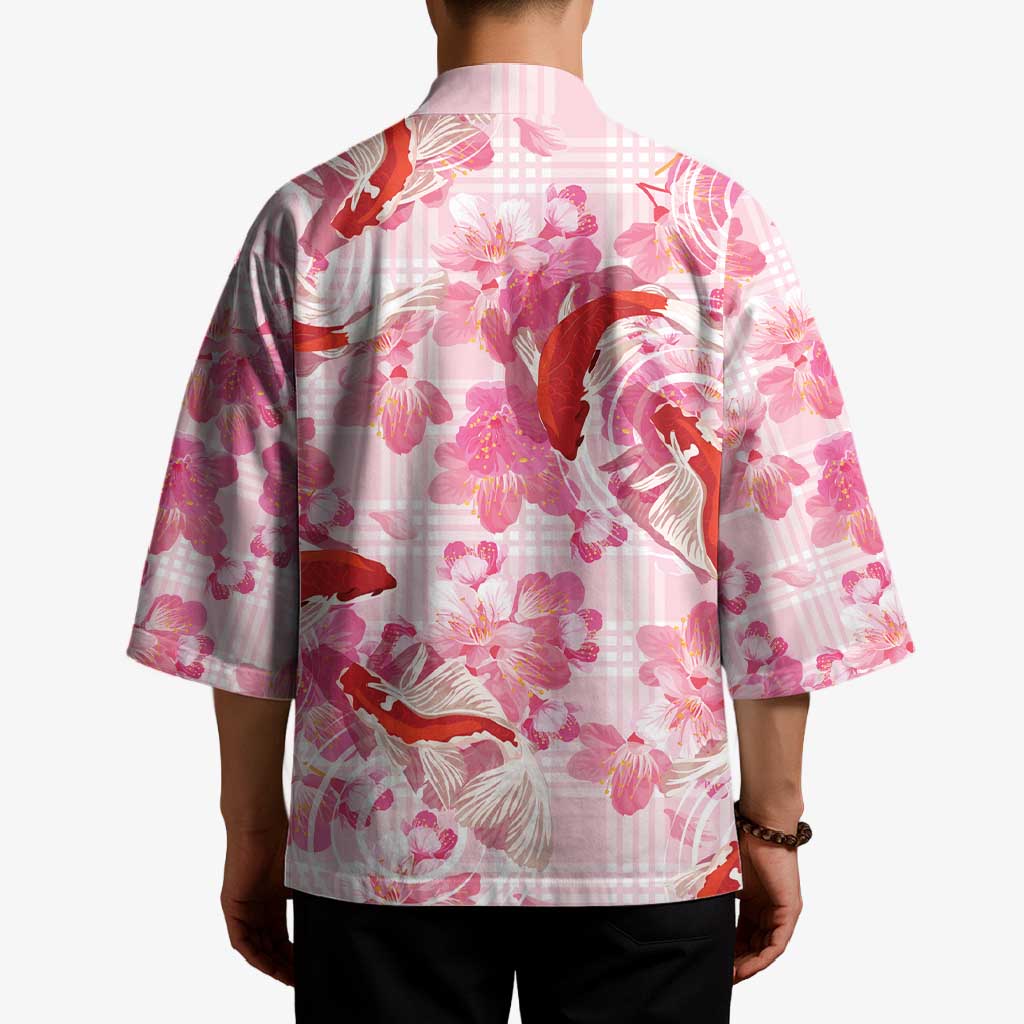 Pink Palaka Hawaii Aloha Kimono Koi Pond Mix Sakura - Polynesian Pride