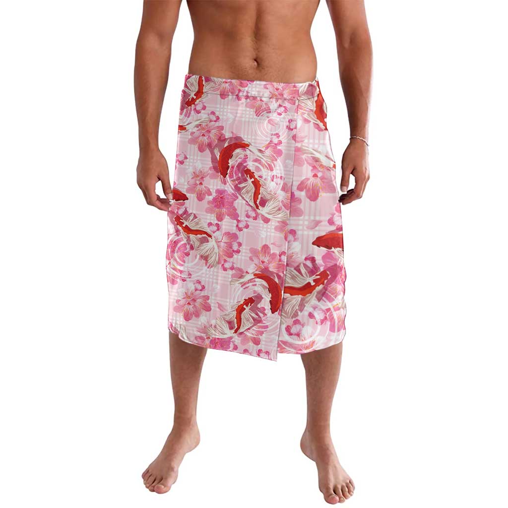 Pink Palaka Hawaii Aloha Lavalava Koi Pond Mix Sakura - Polynesian Pride