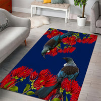 New Zealand Pohutukawa with Tui Birds Area Rug Version 2 LT7 - Polynesian Pride