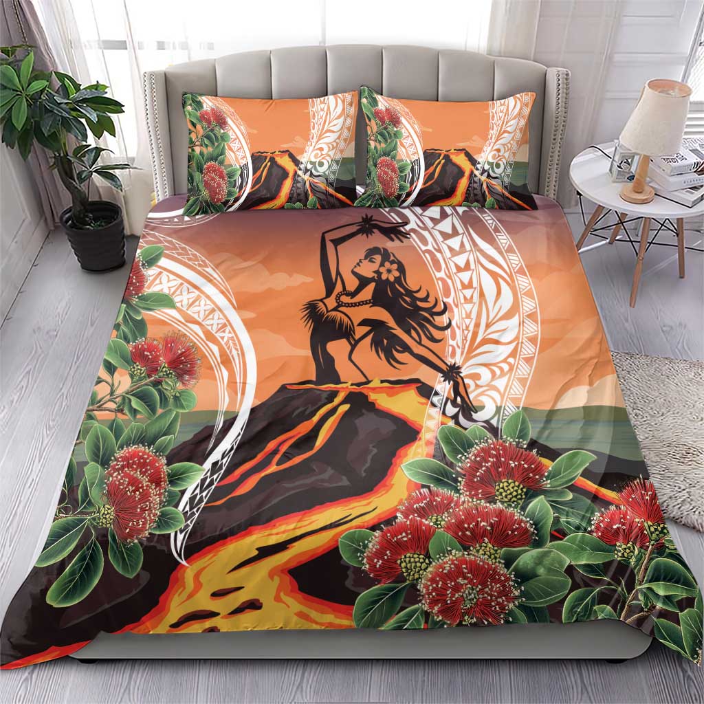 Hawaii Women's Day Tribal Bedding Set Pele Honua Mea