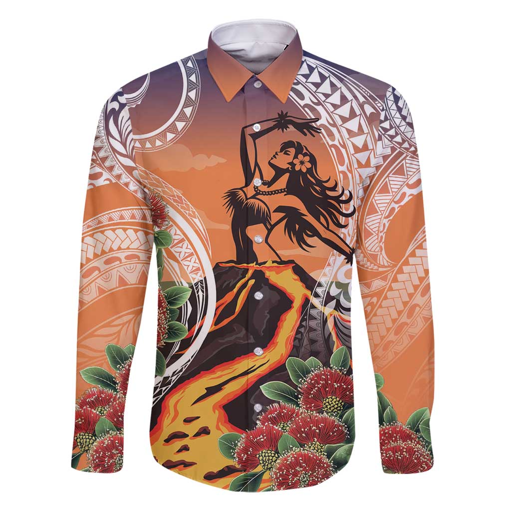 Hawaii Women's Day Tribal Family Matching Mermaid Dress and Hawaiian Shirt Pele Honua Mea