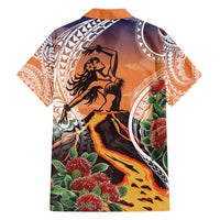 Hawaii Women's Day Tribal Family Matching Summer Maxi Dress and Hawaiian Shirt Pele Honua Mea