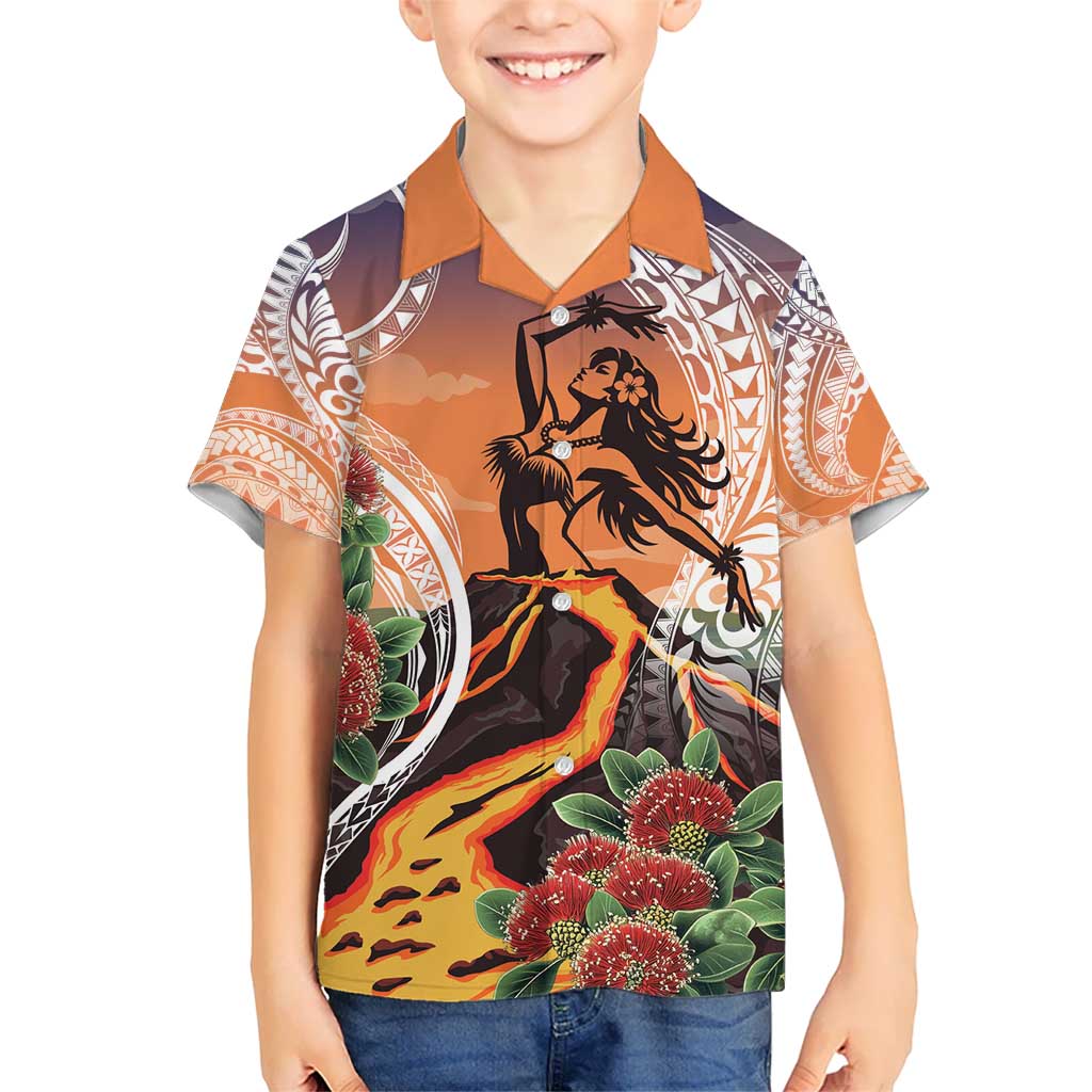 Hawaii Women's Day Tribal Kid Hawaiian Shirt Pele Honua Mea LT7 Kid Art - Polynesian Pride