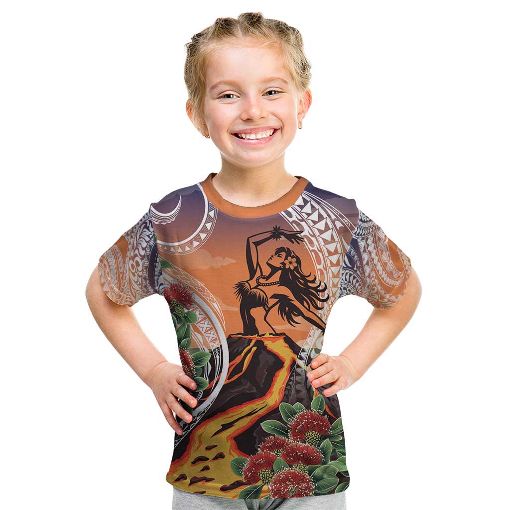 Hawaii Women's Day Tribal Kid T Shirt Pele Honua Mea LT7 Art - Polynesian Pride