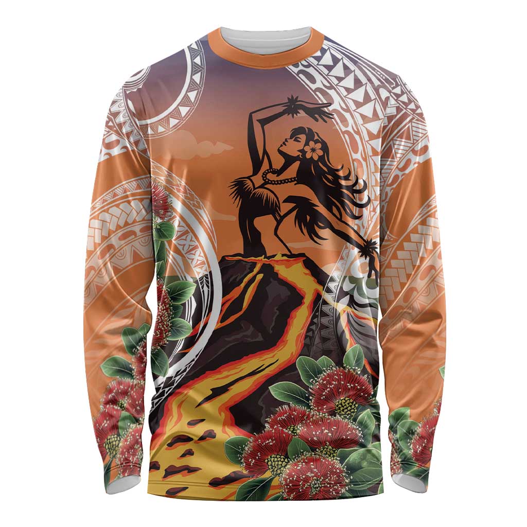 Hawaii Women's Day Tribal Long Sleeve Shirt Pele Honua Mea LT7 Unisex Art - Polynesian Pride