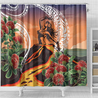 Hawaii Women's Day Tribal Shower Curtain Pele Honua Mea