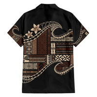 Samoa Siapo Mamanu Family Matching Tank Maxi Dress and Hawaiian Shirt Waves Motifs