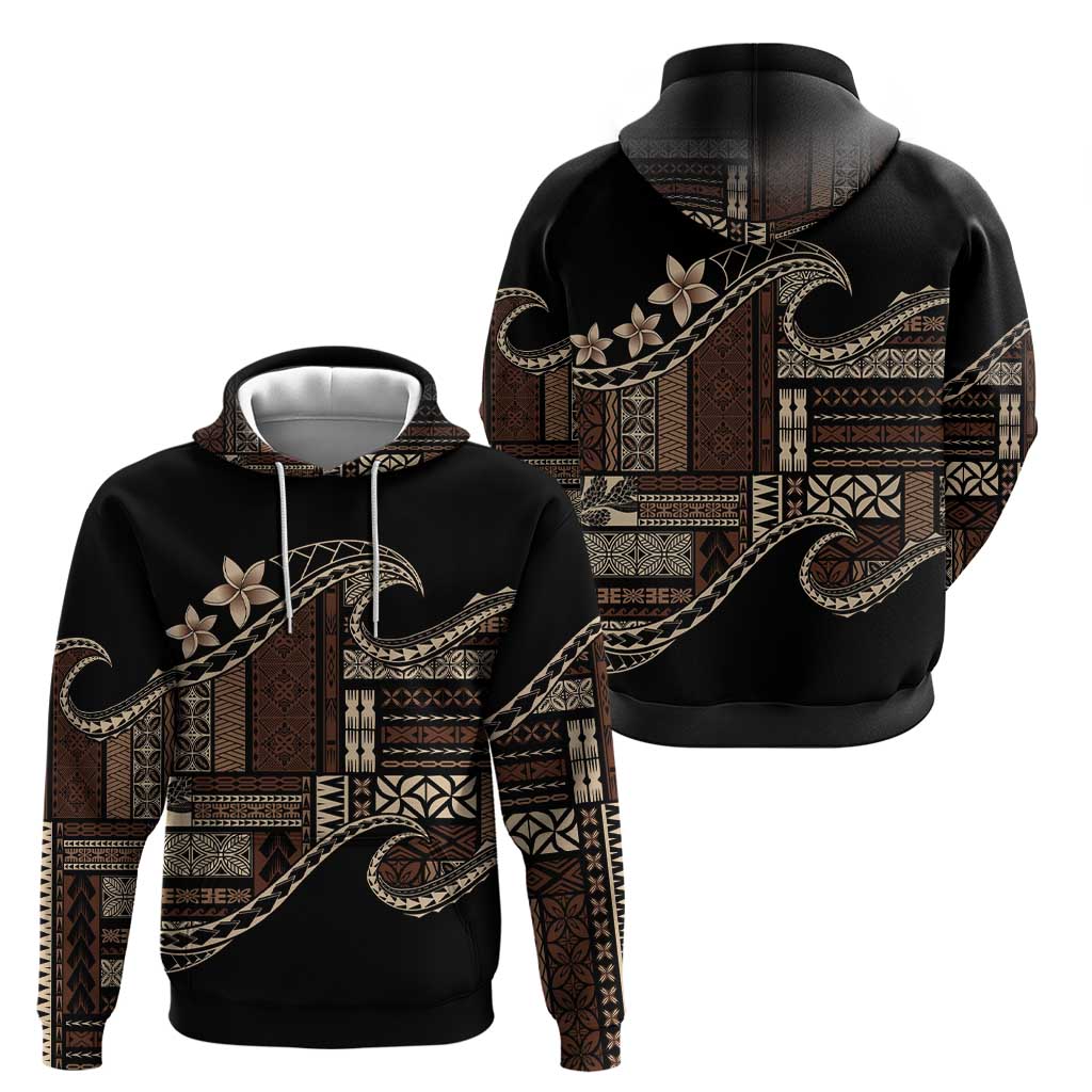Samoa Siapo Mamanu Hoodie Waves Motifs