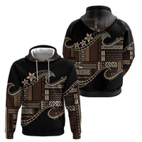 Samoa Siapo Mamanu Hoodie Waves Motifs
