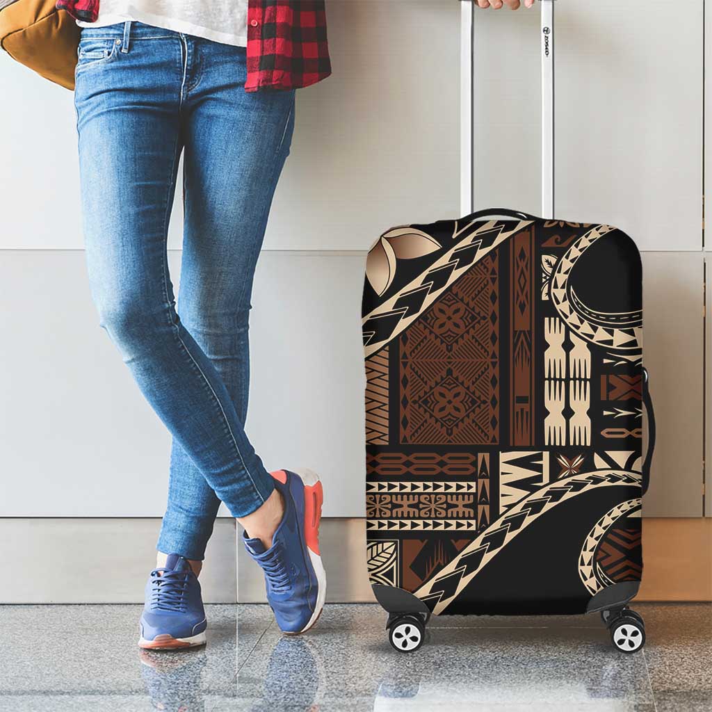 Samoa Siapo Mamanu Luggage Cover Waves Motifs