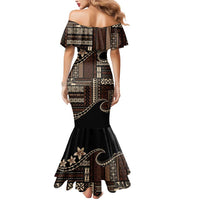 Samoa Siapo Mamanu Mermaid Dress Waves Motifs