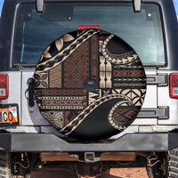 Samoa Siapo Mamanu Spare Tire Cover Waves Motifs