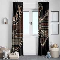 Samoa Siapo Mamanu Window Curtain Waves Motifs