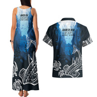 World Ocean Day Pasifika Couples Matching Tank Maxi Dress and Hawaiian Shirt Awaken New Depths