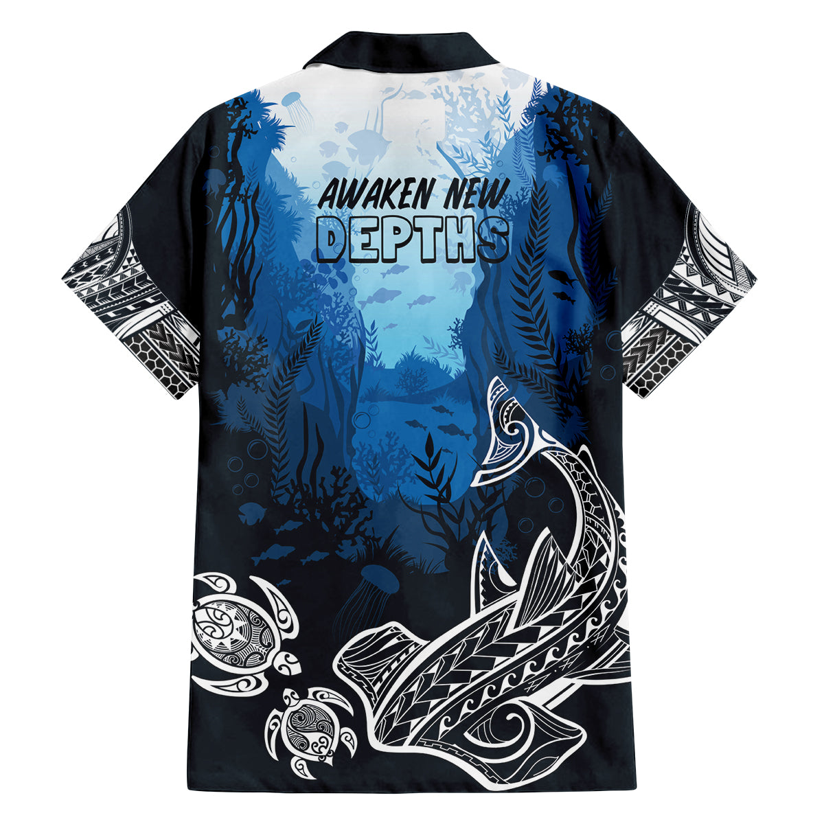 World Ocean Day Pasifika Family Matching Off Shoulder Short Dress and Hawaiian Shirt Awaken New Depths