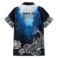 World Ocean Day Pasifika Family Matching Off Shoulder Short Dress and Hawaiian Shirt Awaken New Depths