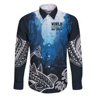 World Ocean Day Pasifika Family Matching Off Shoulder Short Dress and Hawaiian Shirt Awaken New Depths