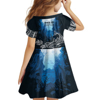 World Ocean Day Pasifika Kid Short Sleeve Dress Awaken New Depths