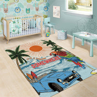 Summer Holiday It's 5 o'clock Somewhere Vintage Hawaii Area Rug LT7 - Polynesian Pride