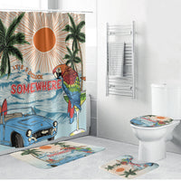 Summer Holiday It's 5 o'clock Somewhere Vintage Hawaii Bathroom Set LT7 Bathroom Set (4 pcs) Colorful - Polynesian Pride