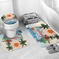 Summer Holiday It's 5 o'clock Somewhere Vintage Hawaii Bathroom Set LT7 Mat Set Only (3 pcs) One Size Colorful - Polynesian Pride