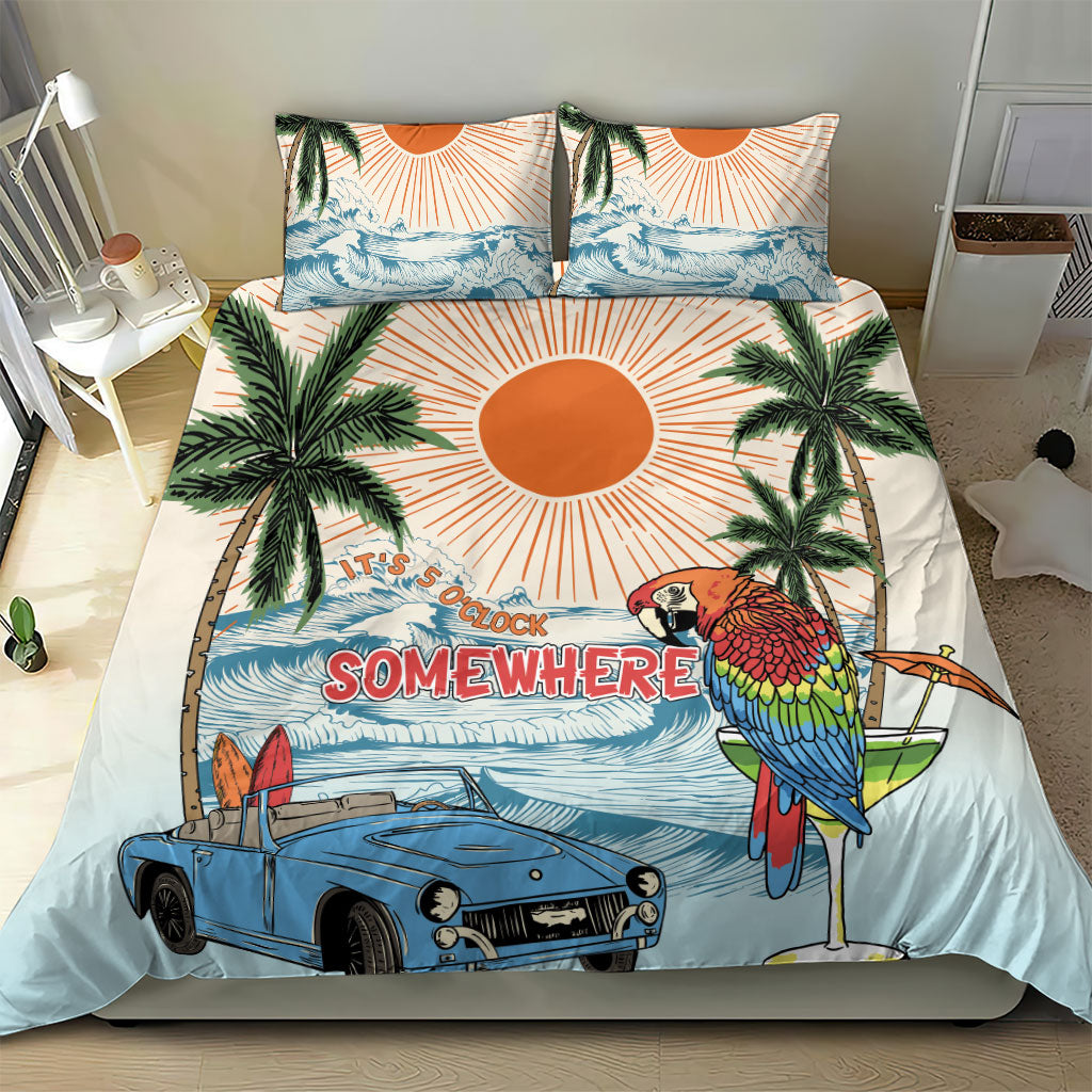 Summer Holiday It's 5 o'clock Somewhere Vintage Hawaii Bedding Set LT7 - Polynesian Pride