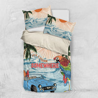 Summer Holiday It's 5 o'clock Somewhere Vintage Hawaii Bedding Set LT7 US Twin 172cm x 218cm Colorful - Polynesian Pride