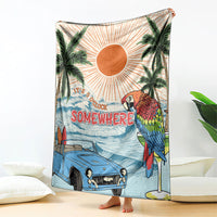 Summer Holiday It's 5 o'clock Somewhere Vintage Hawaii Blanket LT7 - Polynesian Pride