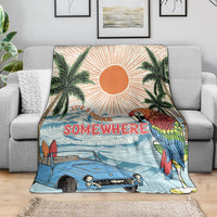 Summer Holiday It's 5 o'clock Somewhere Vintage Hawaii Blanket LT7 - Polynesian Pride