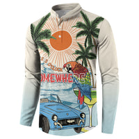 Summer Holiday It's 5 o'clock Somewhere Vintage Hawaii Button Sweatshirt LT7 - Polynesian Pride