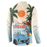 Summer Holiday It's 5 o'clock Somewhere Vintage Hawaii Button Sweatshirt LT7 - Polynesian Pride