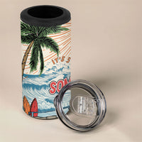 Summer Holiday It's 5 o'clock Somewhere Vintage Hawaii 4 in 1 Can Cooler Tumbler LT7 - Polynesian Pride