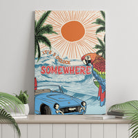 Summer Holiday It's 5 o'clock Somewhere Vintage Hawaii Canvas Wall Art LT7 - Polynesian Pride