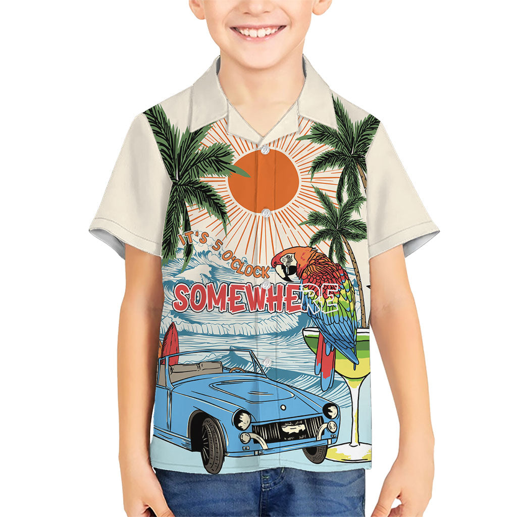 Summer Holiday It's 5 o'clock Somewhere Vintage Hawaii Hawaiian Shirt LT7 - Polynesian Pride