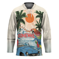 Summer Holiday It's 5 o'clock Somewhere Vintage Hawaii Hockey Jersey LT7 Unisex Colorful - Polynesian Pride