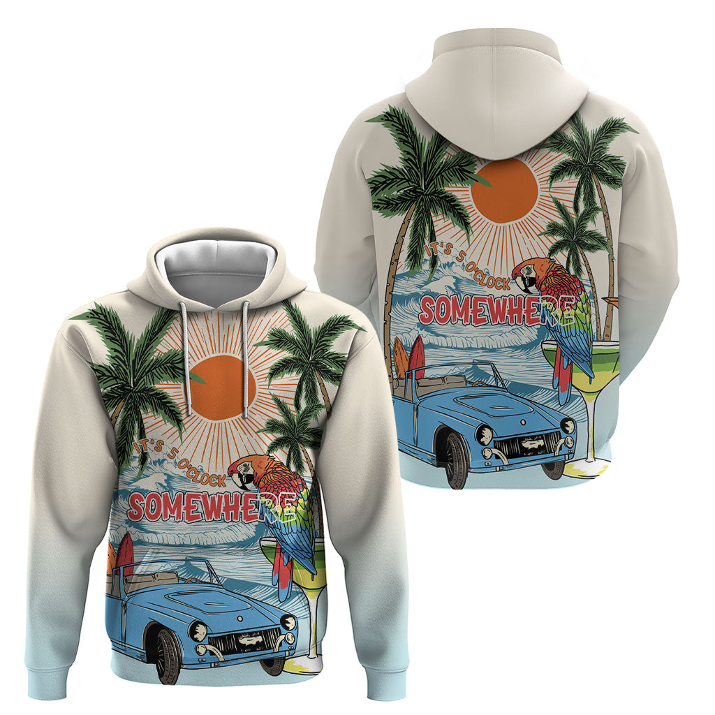 Summer Holiday It's 5 o'clock Somewhere Vintage Hawaii Hoodie LT7 - Polynesian Pride