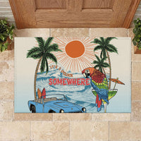 Summer Holiday It's 5 o'clock Somewhere Vintage Hawaii Rubber Doormat LT7 Colorful - Polynesian Pride